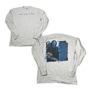 Vintage 2003 T-Shirt Joe Nichols Cool to Be a Fool Long Sleeve Tee Gray Large